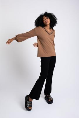 Jersey Pisonero Cardi Camel para Mujer