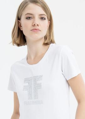 Camiseta Fracomina Graphic Blanca para Mujer