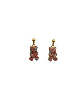 Pendientes Oso Multicolor para Mujer