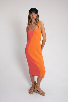 Vestido Punto Pisonero Proof Naranja para Mujer