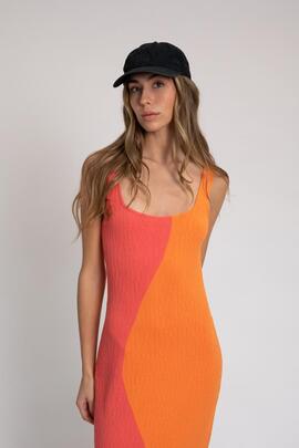 Vestido Punto Pisonero Proof Naranja para Mujer
