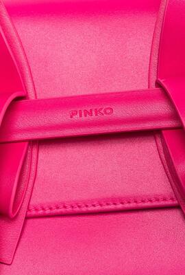 Bolso Pinko Mini Clutch Aika Piel Fucsia para Mujer