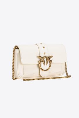 Bolso Pinko Pocket Love Bag One Simply Blanco para Mujer