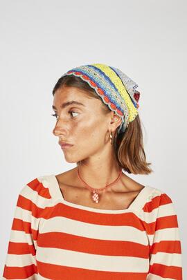 Vestido Montoto Rayas Naranja y Beige para Mujer