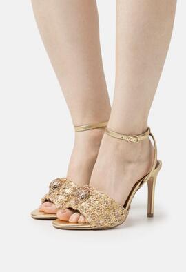 Sandalias Kurt Geiger Kesington Fabric Gold para Mujer