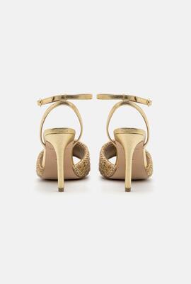 Sandalias Kurt Geiger Kesington Fabric Gold para Mujer